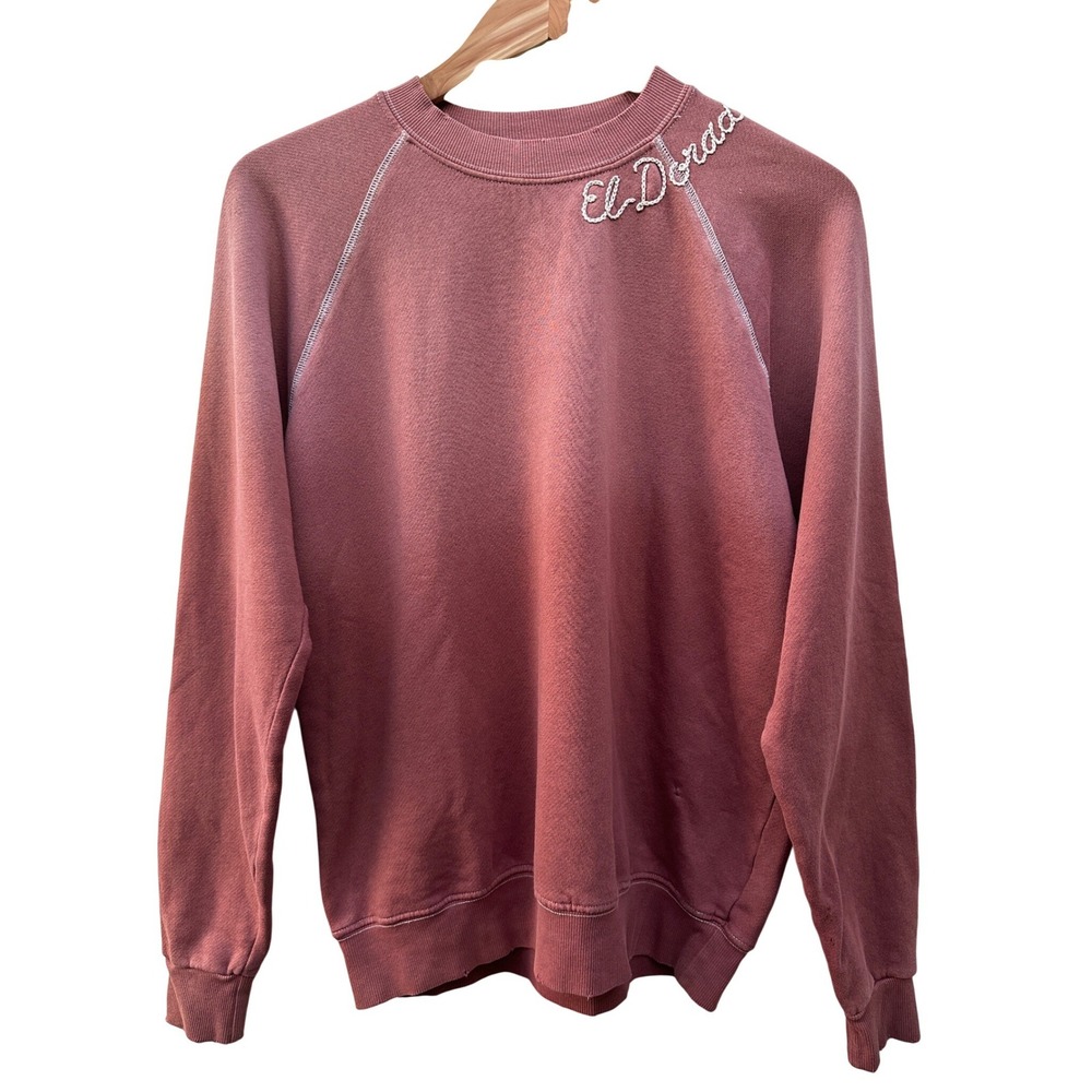 ISMBS El‎ Dorado Raglan Sweatshirt Sun Faded Made in USA Women Small